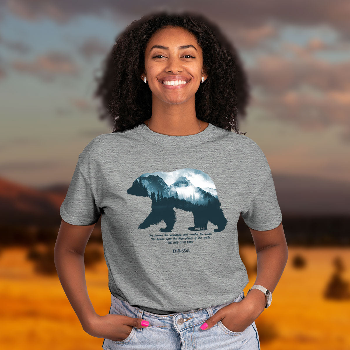 Kerusso Christian T-Shirt Mountain Bear