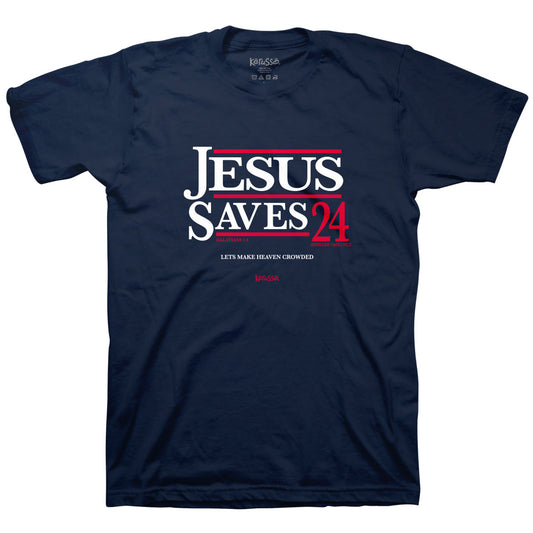 Kerusso Christian T-Shirt Jesus Saves '24