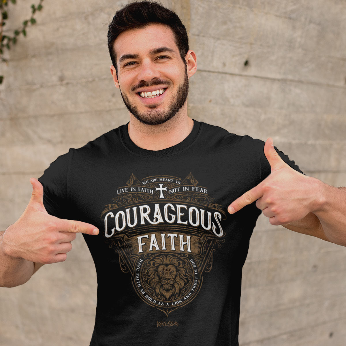 Kerusso Christian T-Shirt Courageous Faith