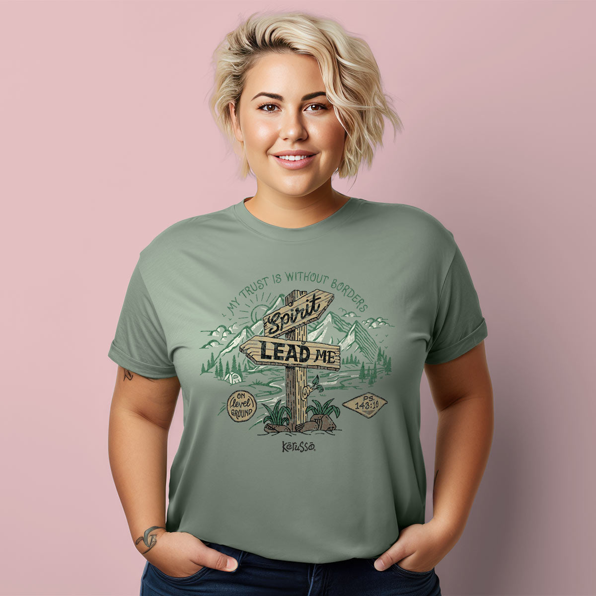 Kerusso Womens T-Shirt Spirit Lead Me