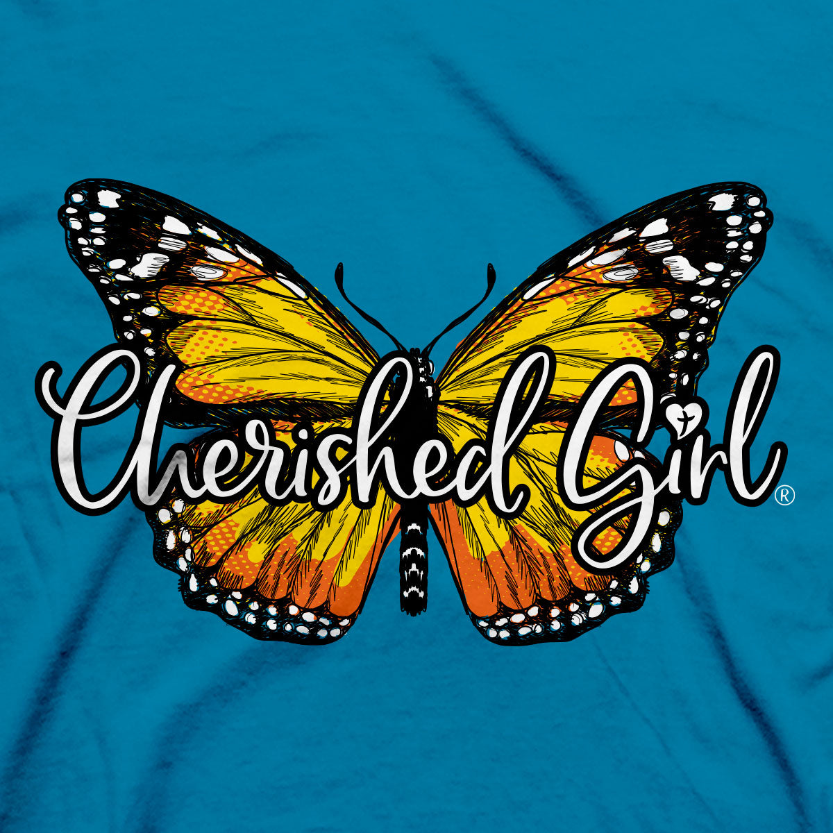 Cherished Girl Womens T-Shirt Transformed Butterfly