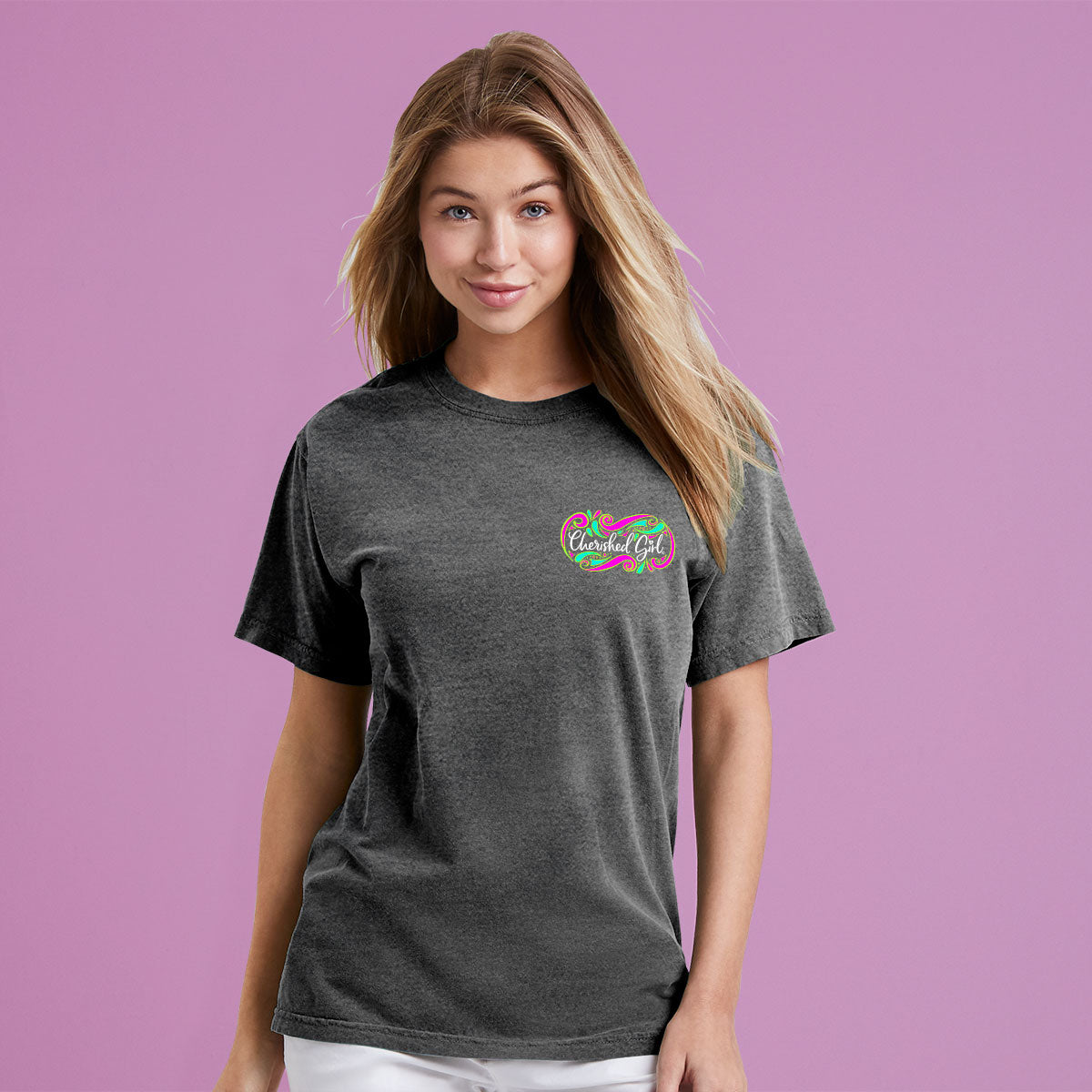 Cherished Girl Womens T-Shirt Not By Sight