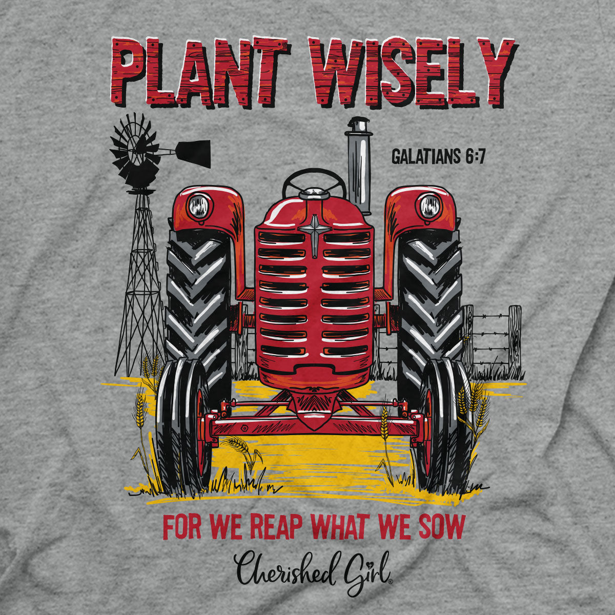 Cherished Girl Womens T-Shirt Plant Wisely