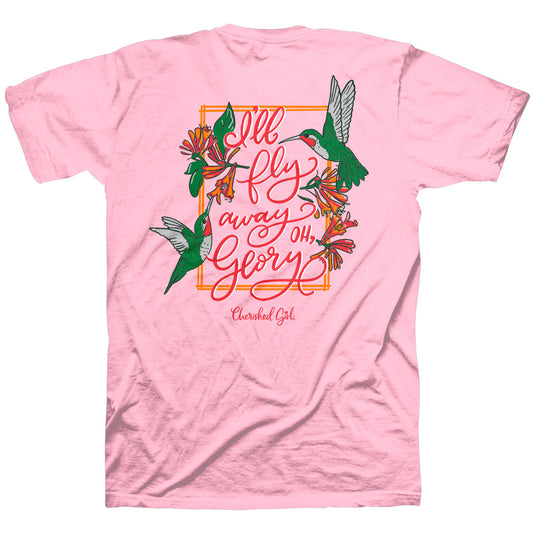 Cherished Girl Womens T-Shirt I'll Fly Away