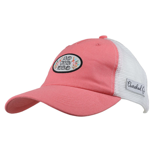 Cherished Girl Womens Cap Loved Chosen Redeemed