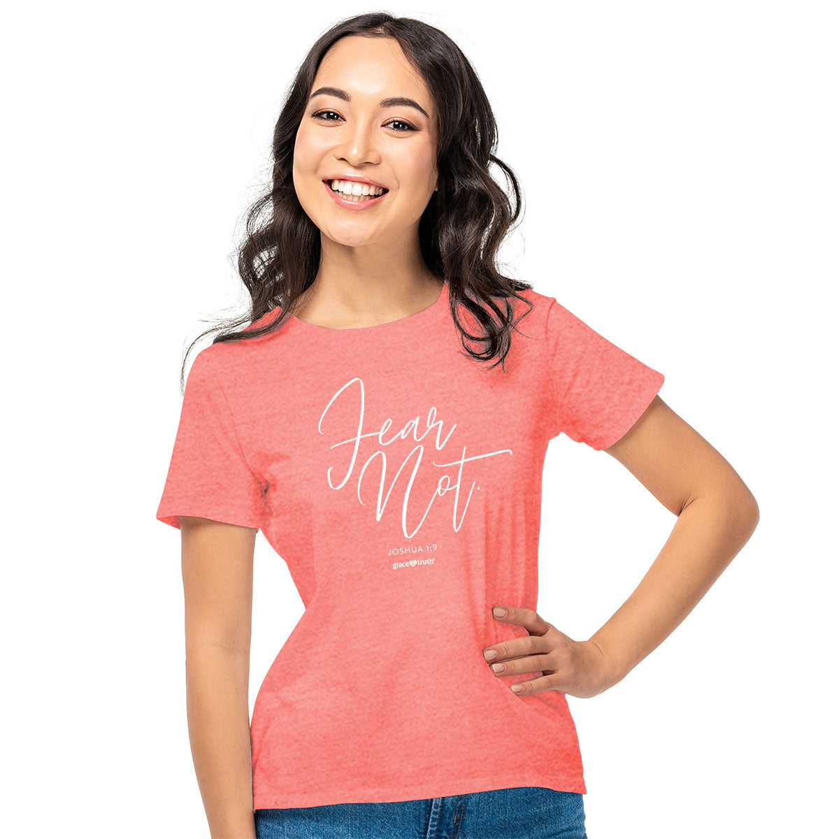 grace & truth Womens T-Shirt Fear Not Script