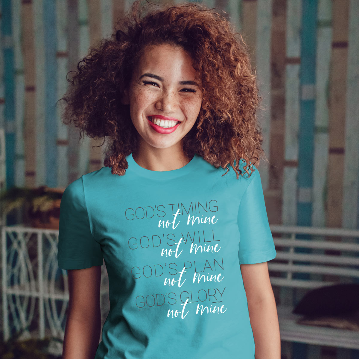 grace & truth Womens T-Shirt God's Timing