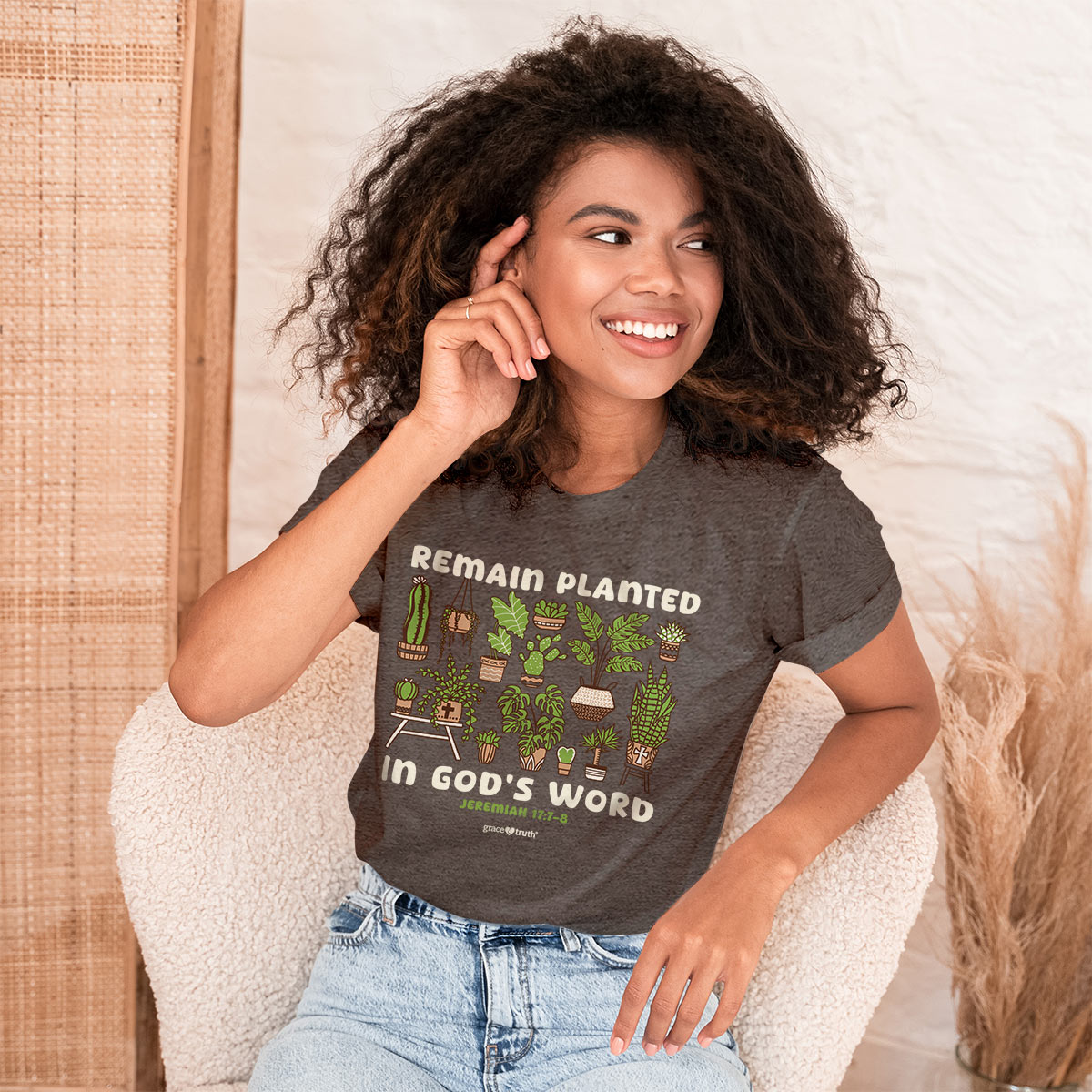 grace & truth Womens T-Shirt Plants