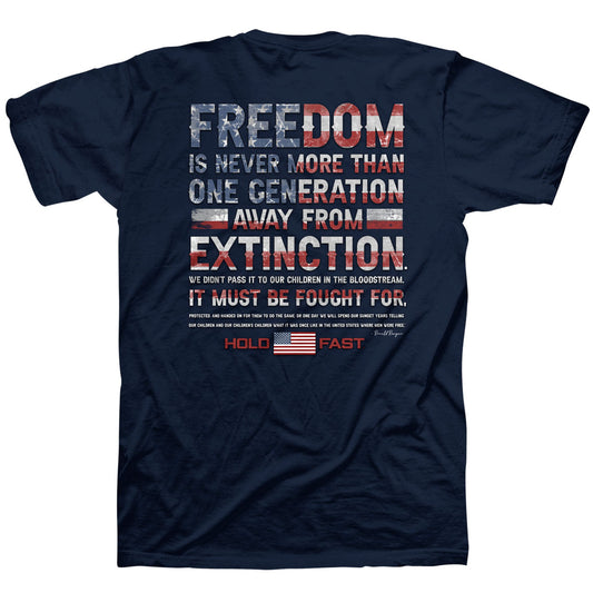 HOLD FAST Mens T-Shirt Reagan Freedom