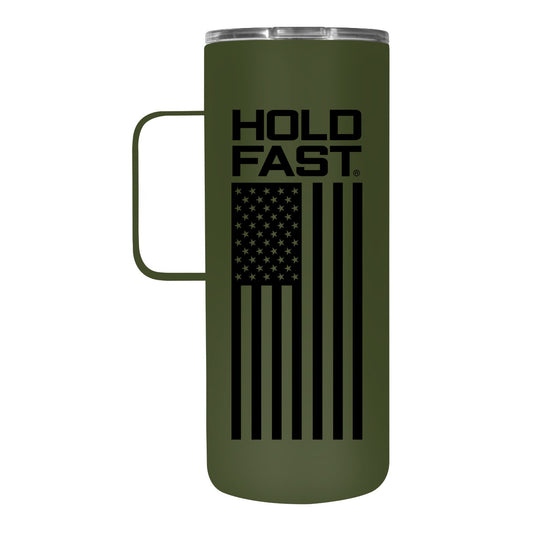 HOLD FAST Freedom Flag 22 oz Stainless Steel Tumbler With Handle