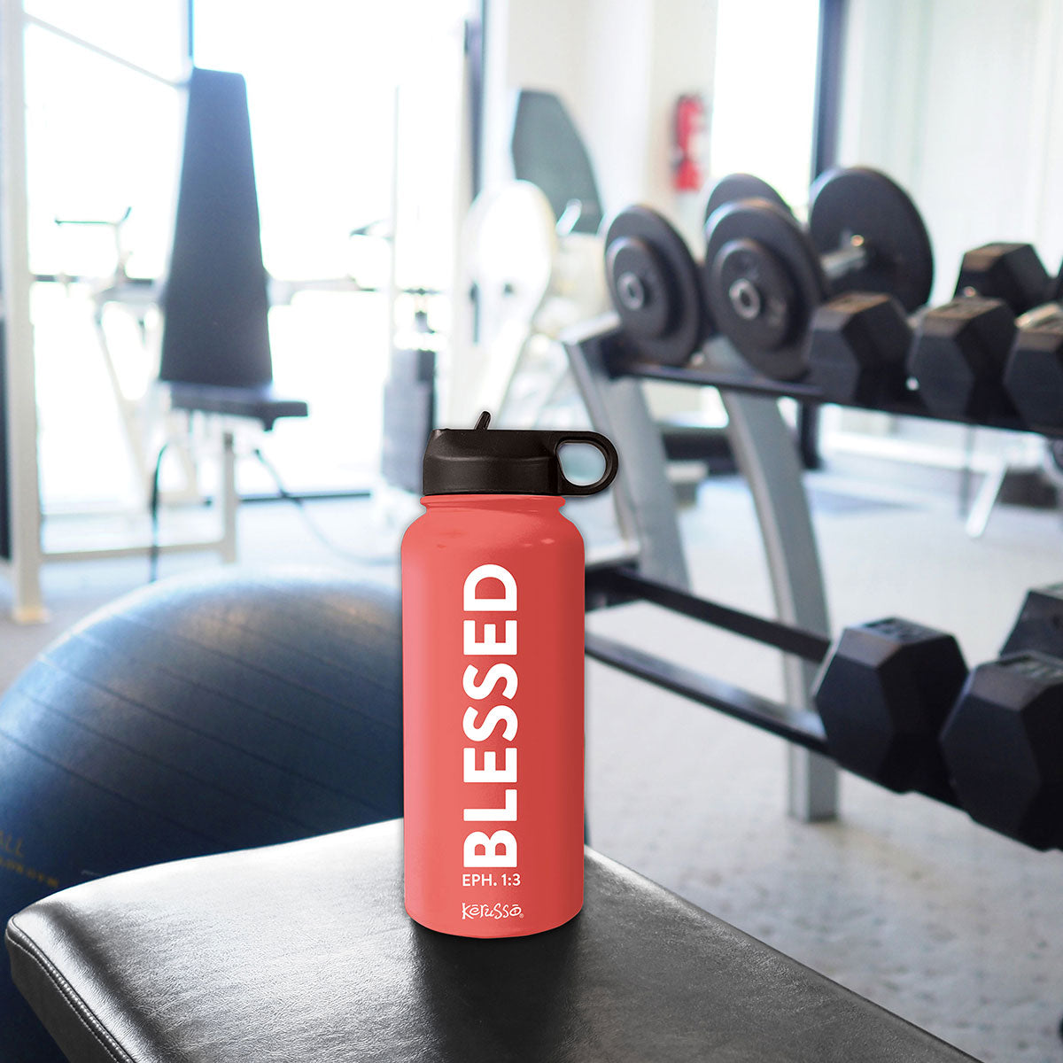 Kerusso 32 oz Stainless Steel Bottle Blessed