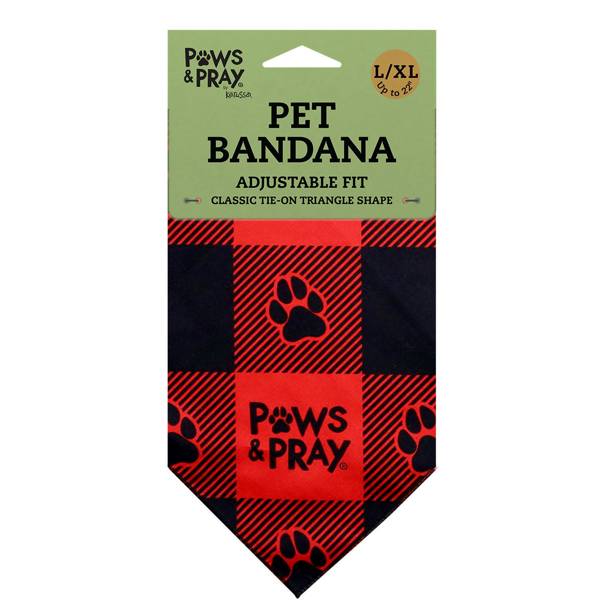 Paws & Pray Strong & Courageous Pet Bandana